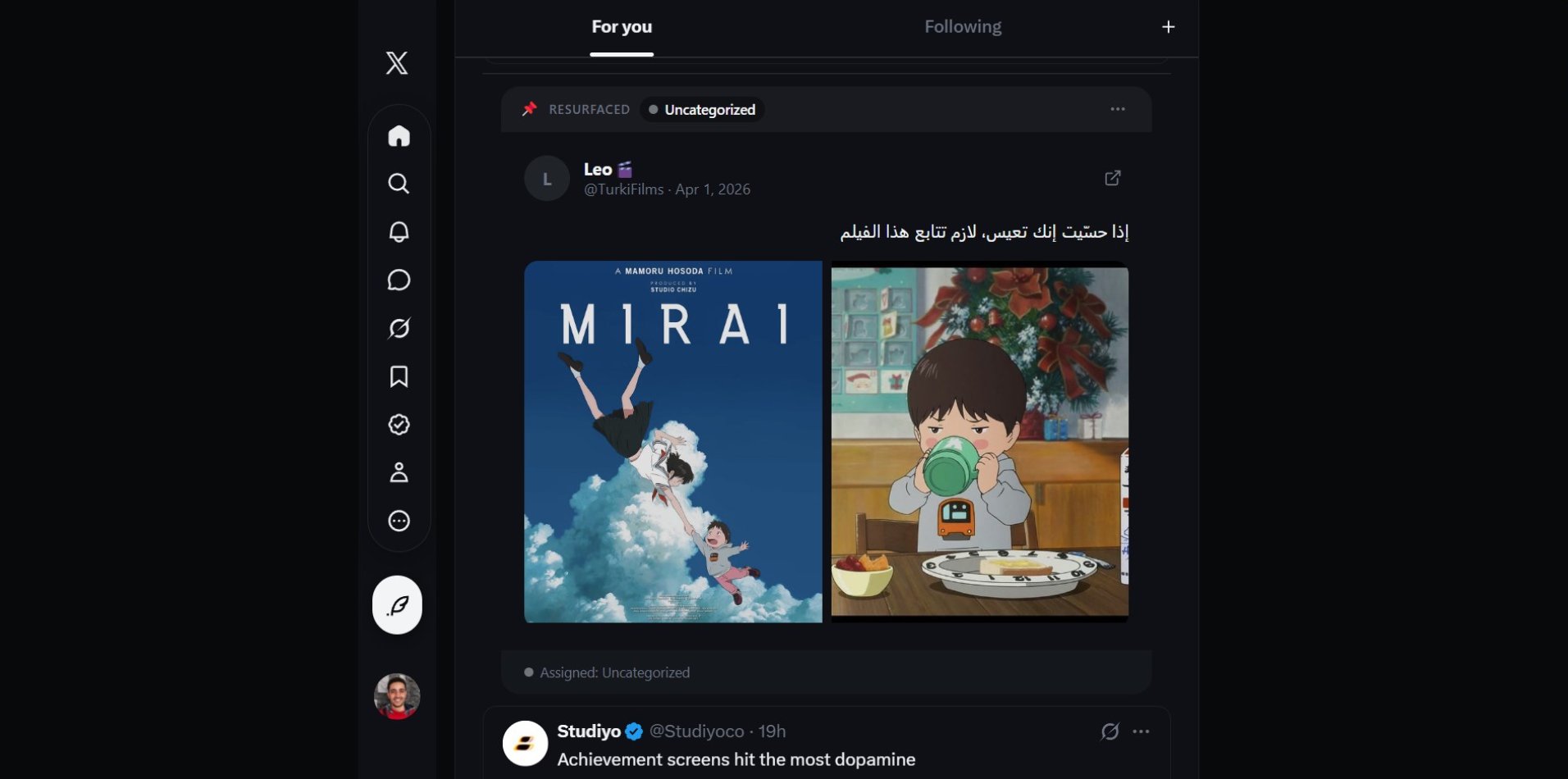 Better Twitter bookmark resurfacing in timeline preview